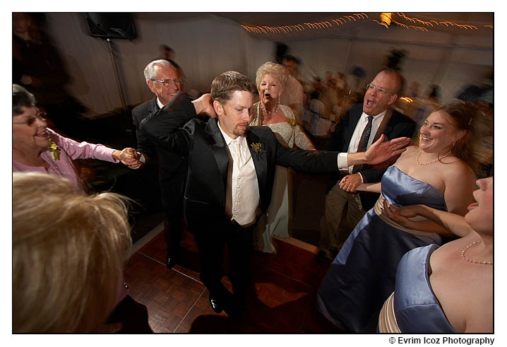 Groom dancing