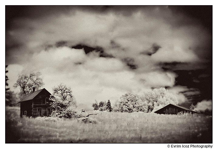 Infrared Barn scene