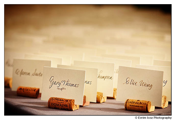 Great place card idea using corks