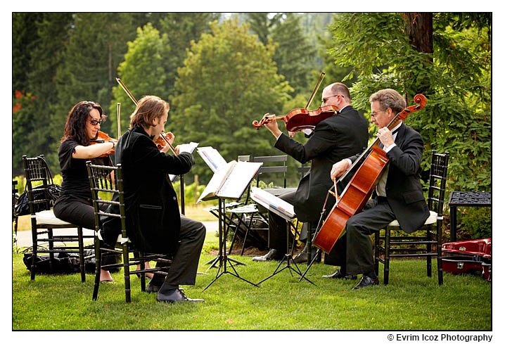 String Quartet at Oregon Vineyard wedding