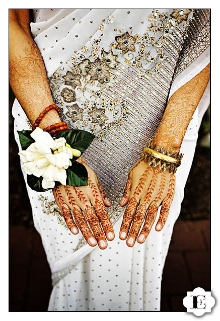 henna design on hand Seattle indian Wedding