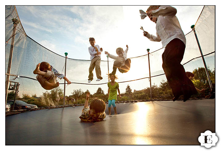 Kids on trampoline portland oregon