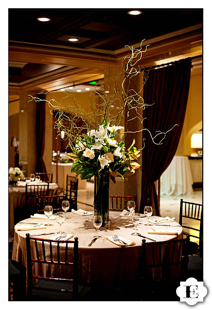 vibrant table wedding decorations and setup portland