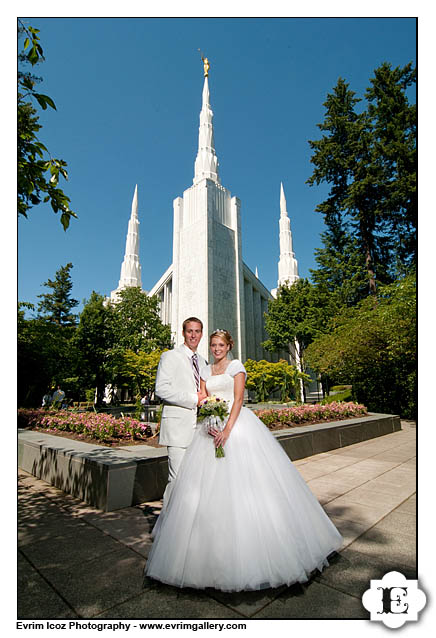 LDS Wedding Photography Portland Temple