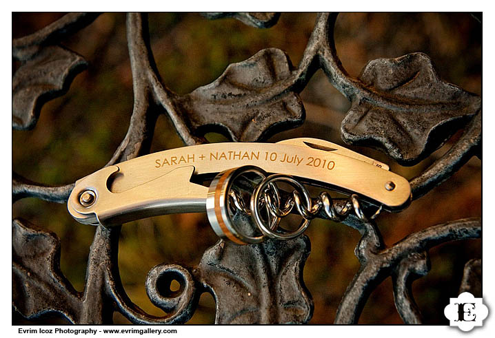 Waiter's wine opener wedding favor