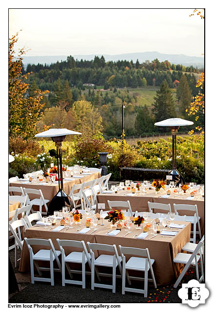 Fall Portland Oregon Vineyard Wedding