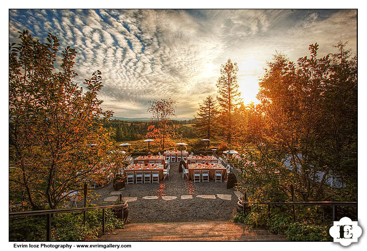 Fall Portland Oregon Vineyard Wedding