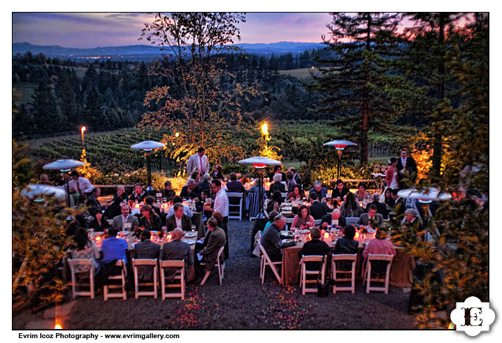 Fall Portland Oregon Vineyard Wedding