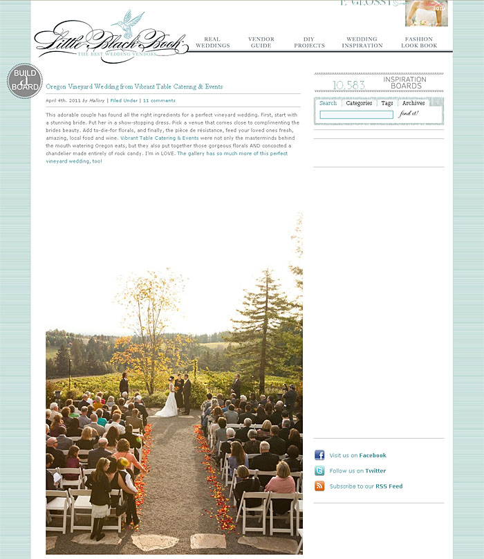 Oregon Vineyard Wedding