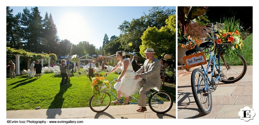 Tandem Bike at a wedding