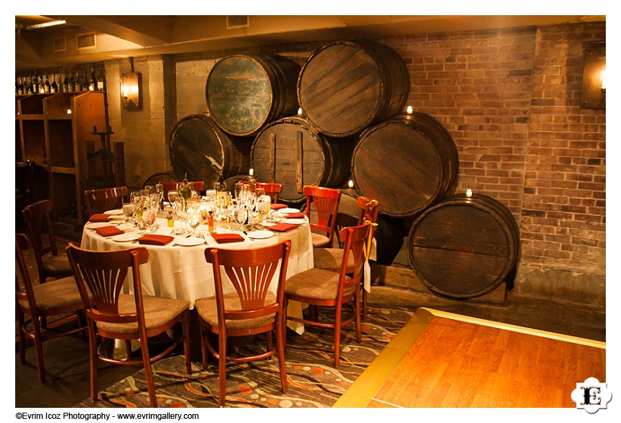 Pazzo Restaurant Wine Cellar Wedding