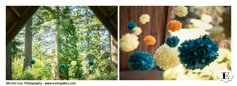 Wedding at Stevens pavilion at Hoyt Arboretum, Portland, Oregon