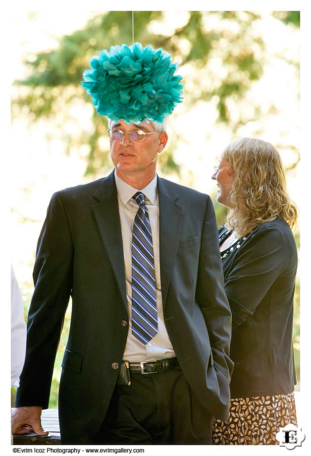 Wedding at Stevens pavilion at Hoyt Arboretum, Portland, Oregon