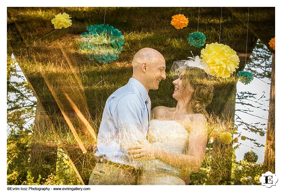 Wedding at Stevens pavilion at Hoyt Arboretum, Portland, Oregon