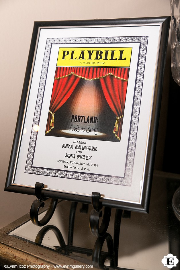 Theater Playbill Wedding