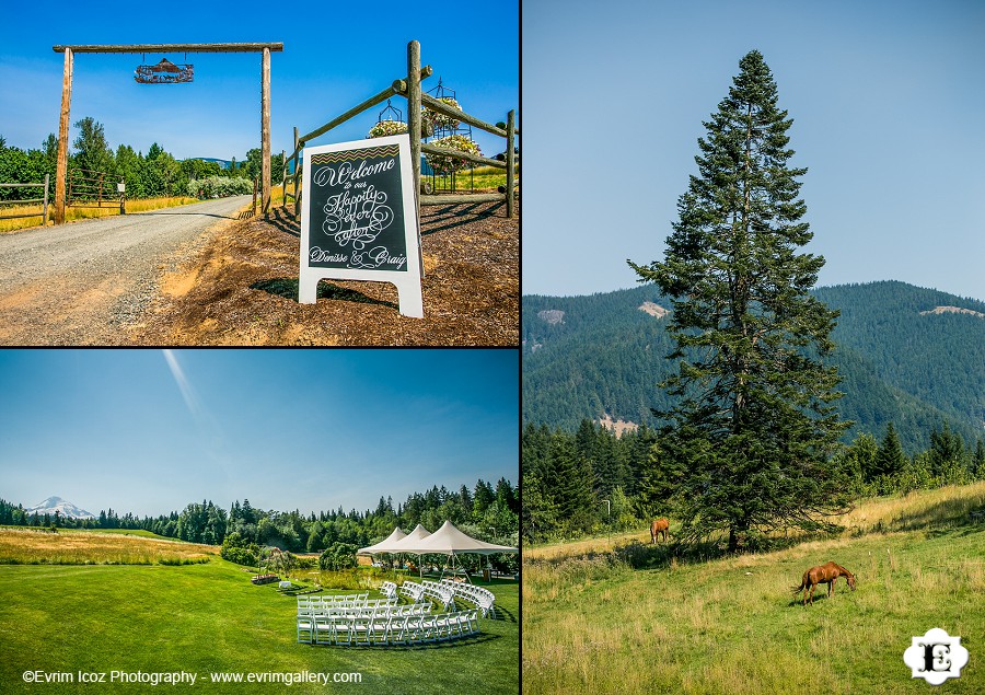 Mt. Hood Bed and Breakfast Rustic Wedding