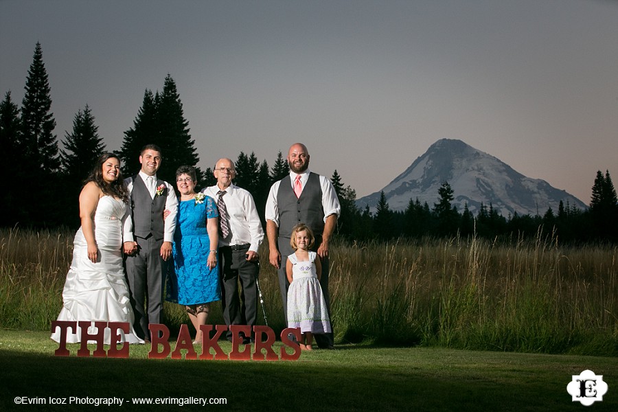 Mt. Hood Bed and Breakfast Rustic Wedding