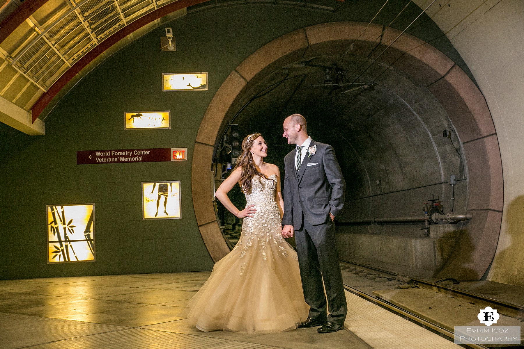 Portland MAX Train Wedding