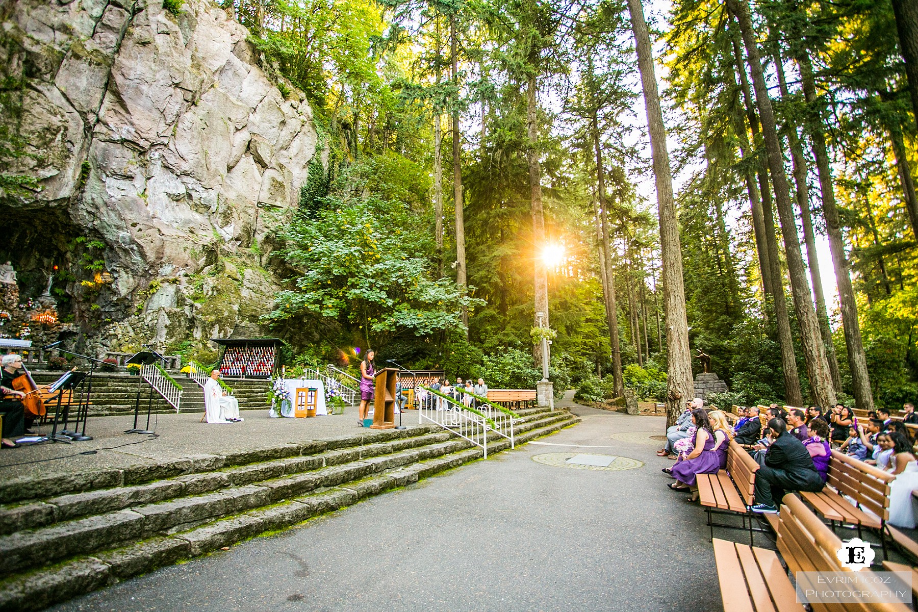 Wedding at The Grotto, Portland