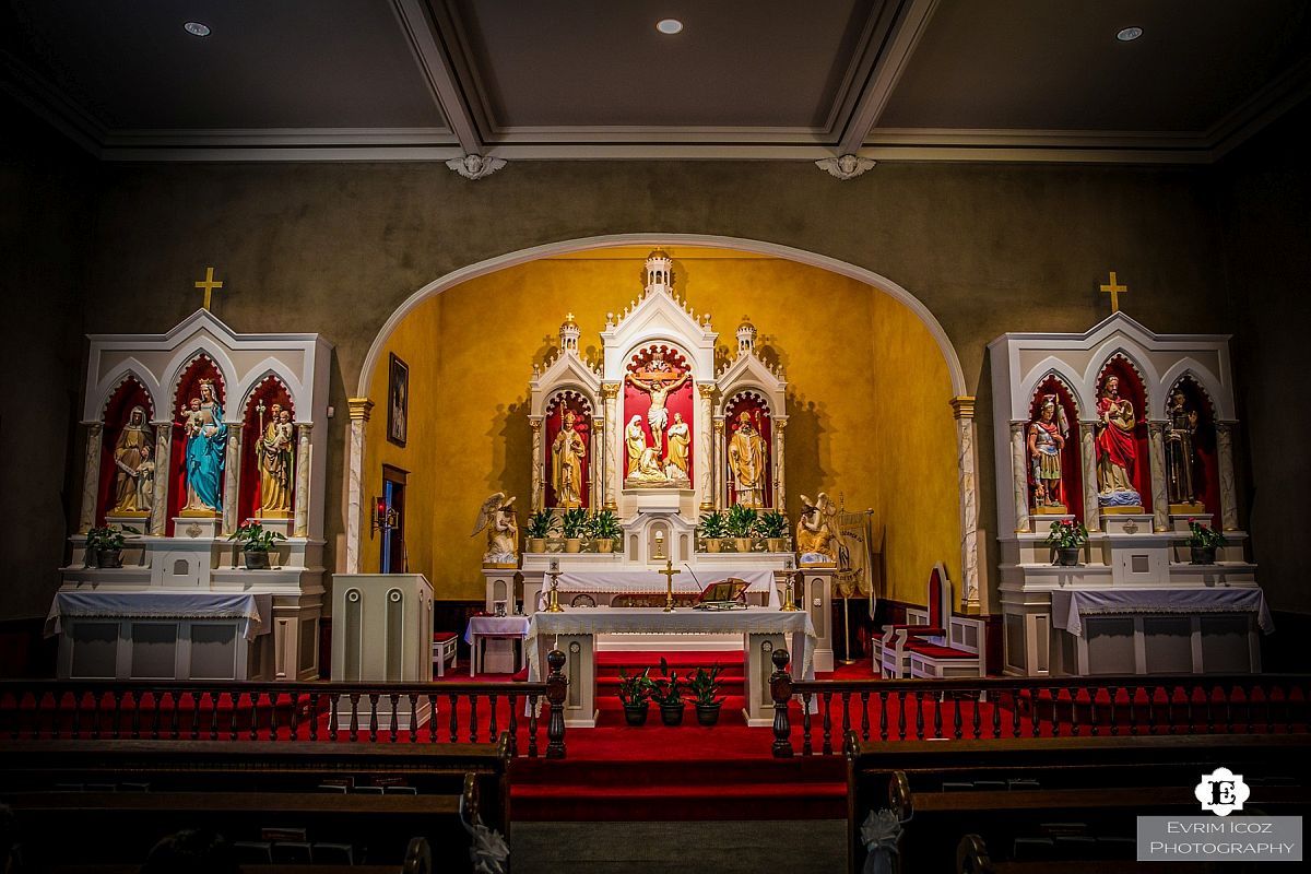 Wedding Ceremony at St Stanislaus Polish Church Portland