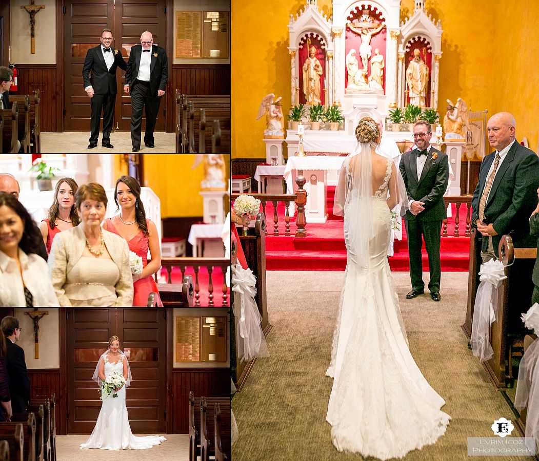 Wedding Ceremony at St Stanislaus Polish Church Portland