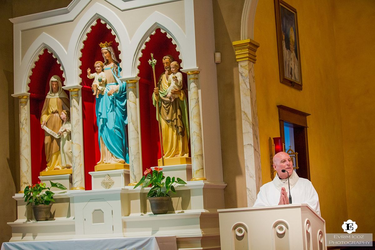 Wedding Ceremony at St Stanislaus Polish Church Portland