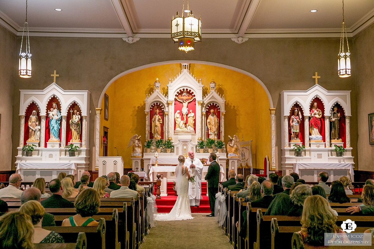 Wedding Ceremony at St Stanislaus Polish Church Portland