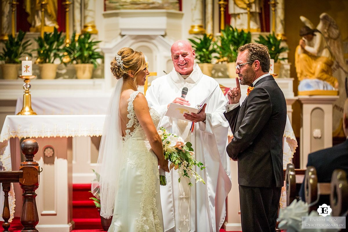 Wedding Ceremony at St Stanislaus Polish Church Portland