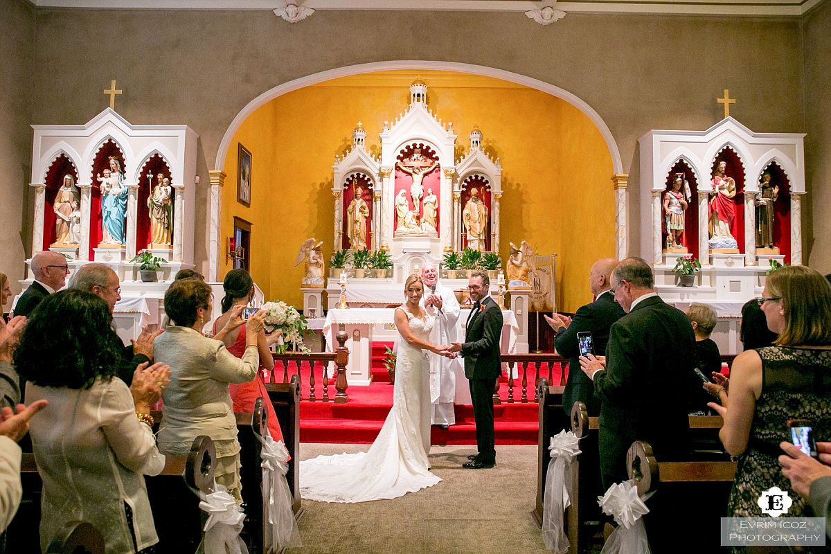 Wedding Ceremony at St Stanislaus Polish Church Portland