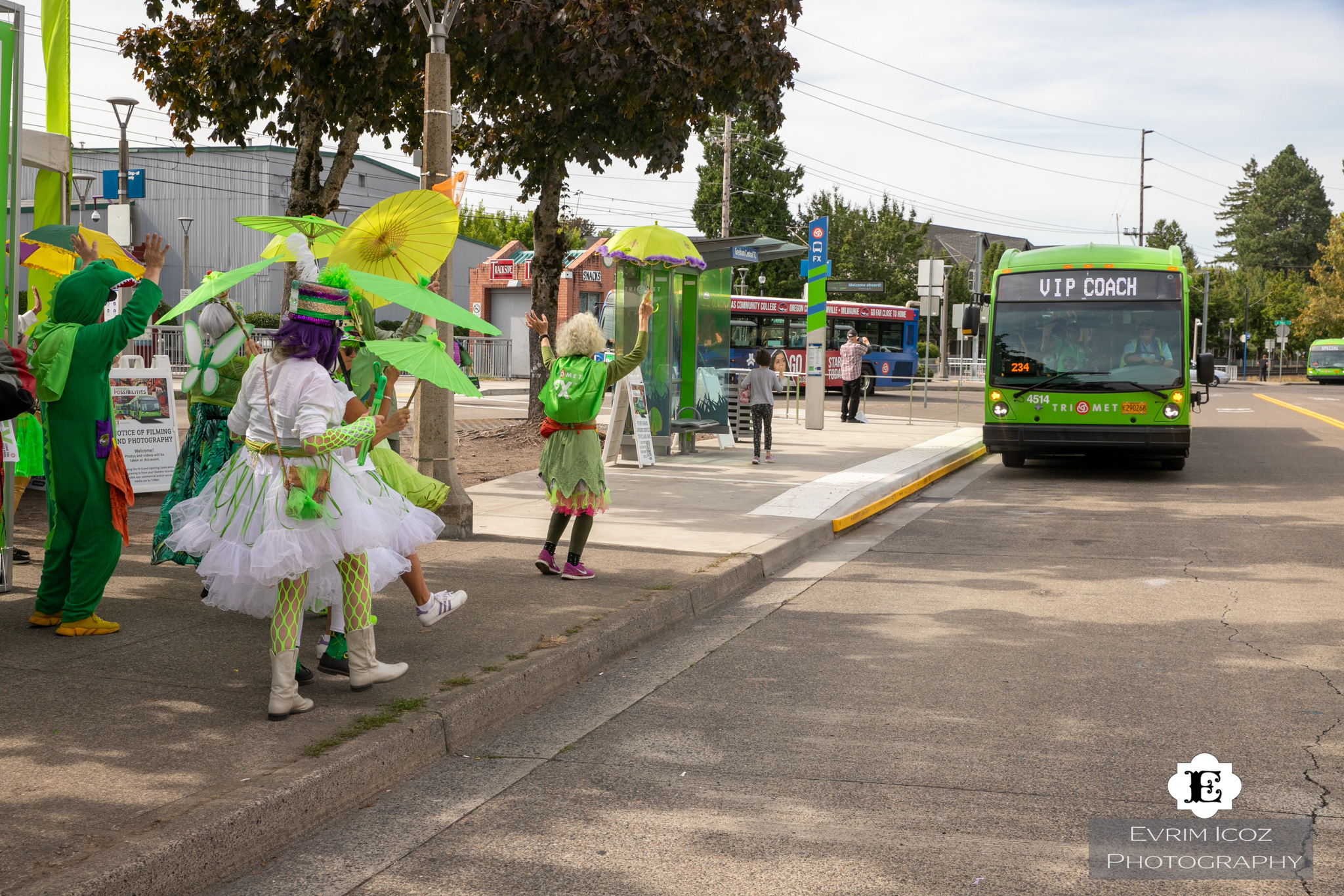 Portland to Gresham Trimet FX2 Bus Line Opening Event