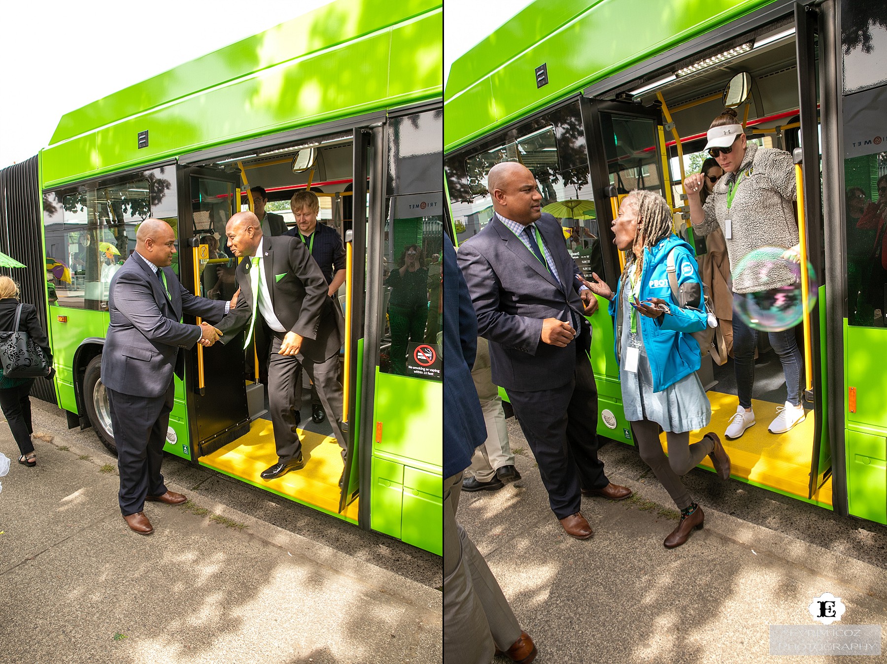 Portland to Gresham Trimet FX2 Bus Line Opening Event