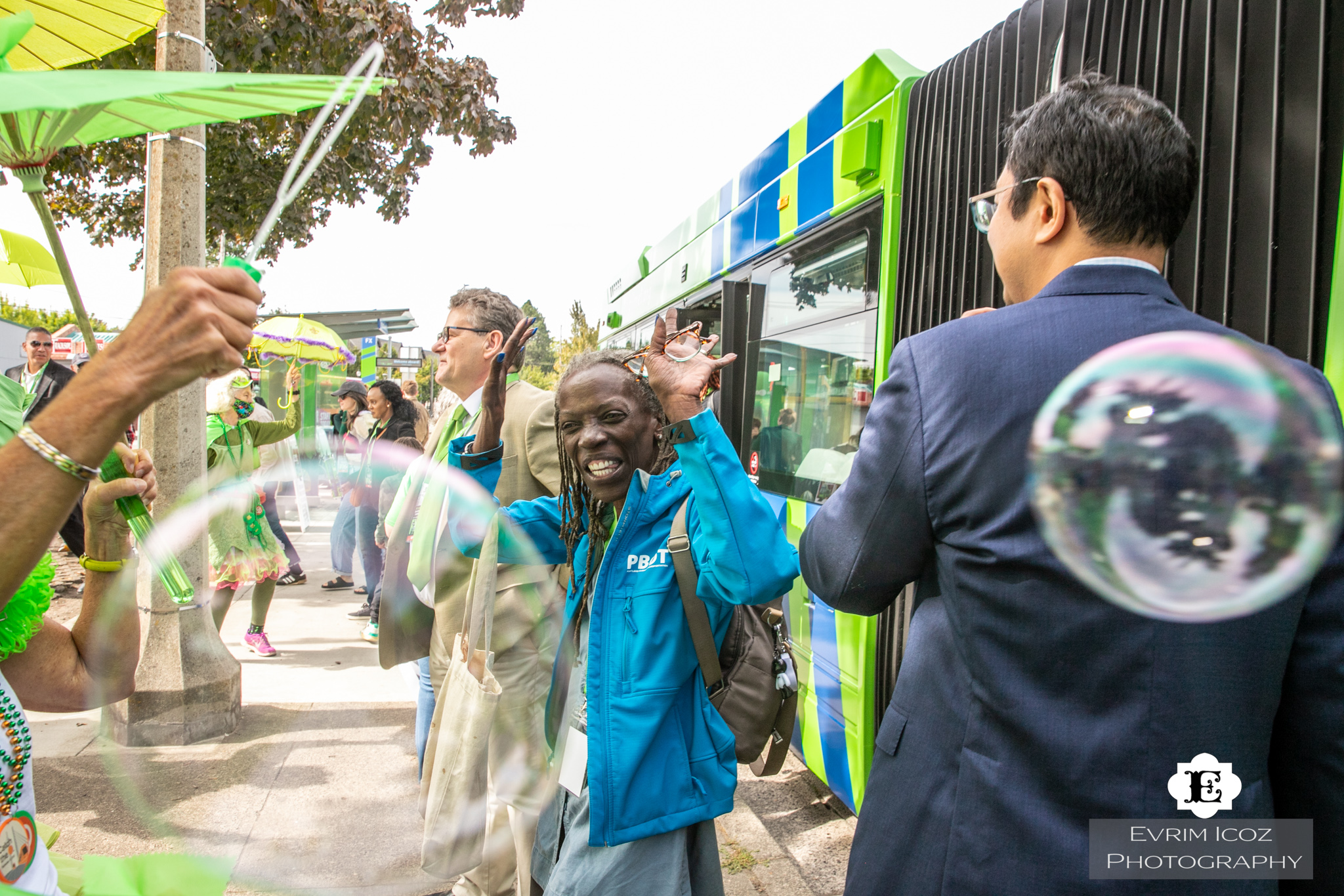 Portland to Gresham Trimet FX2 Bus Line Opening Event