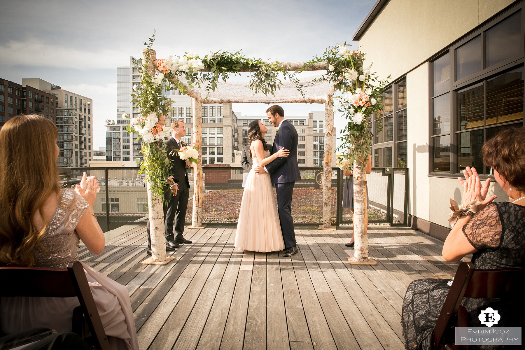 Ecotrust Building Rooftop Wedding in Portland, Oregon